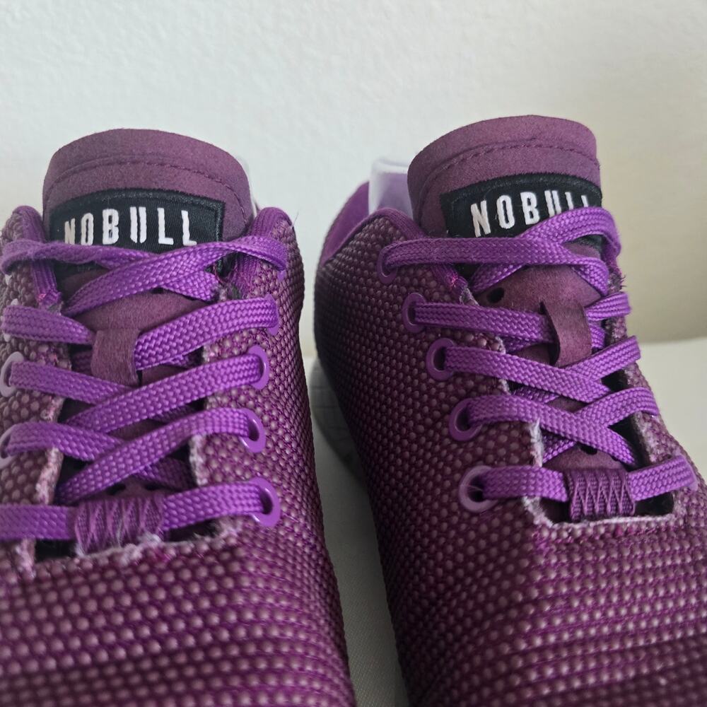 Nobull Supre Fabric Trainer Shoes Sneakers Purple Womens Size 8 Gym Crossfit - Picture 4 of 10